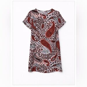 ❤️ Red Paisley Dress